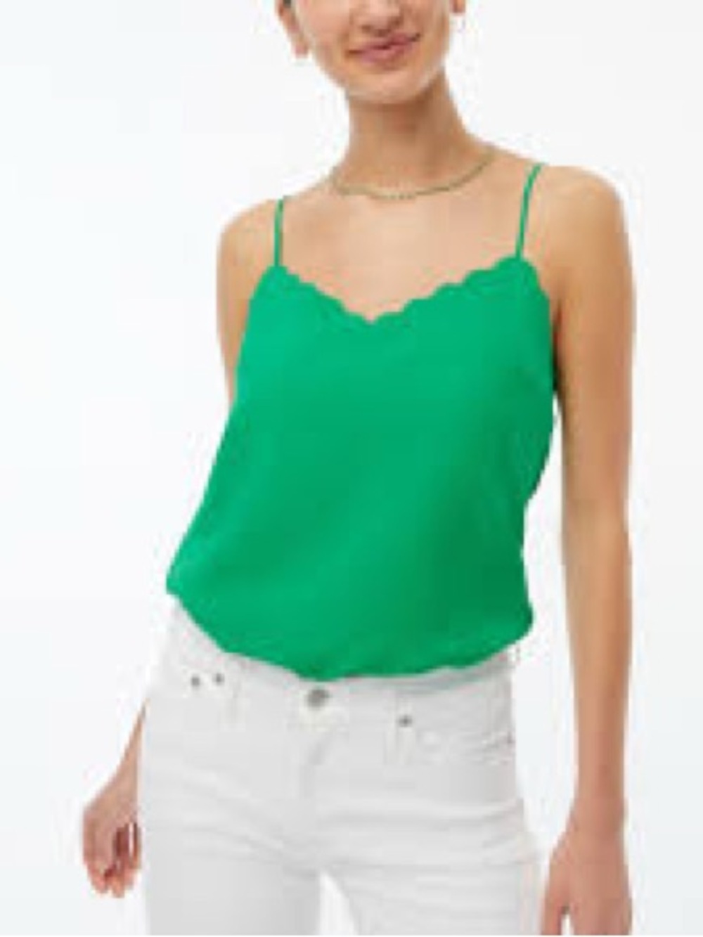 J. Crew Factory Scalloped cami top